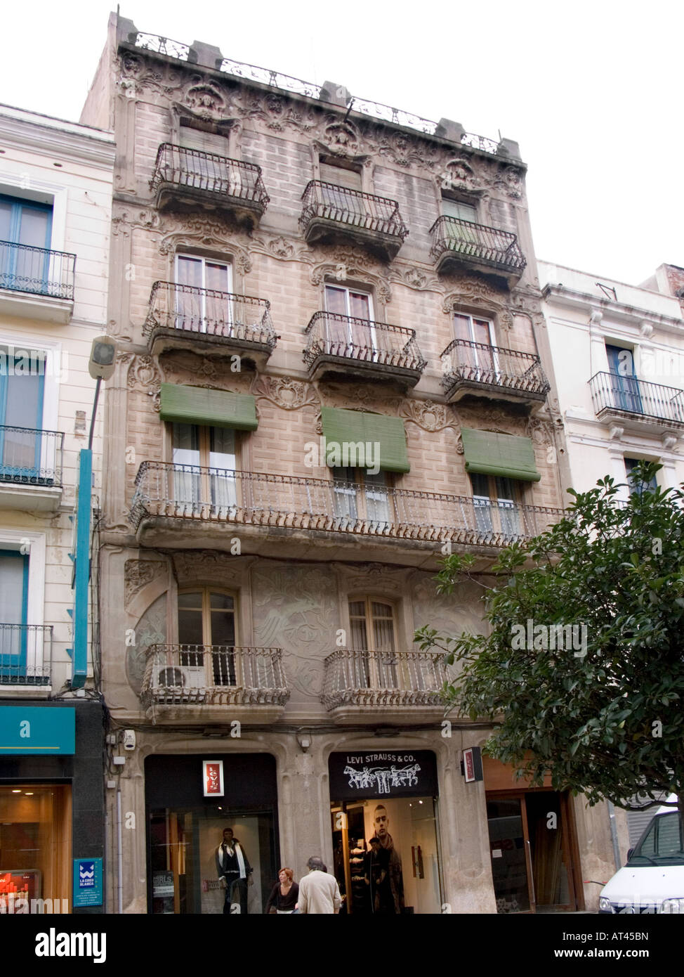 Casa Segarra, Reus, Espagne, construit par Pere Caselles i Tarrats en 1908 dans le style Art Nouveau Banque D'Images