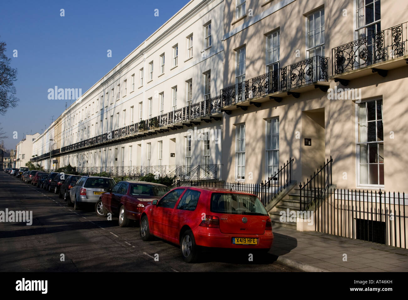 Terrasse Regency Cheltenham UK bâtiments Montpelier Banque D'Images