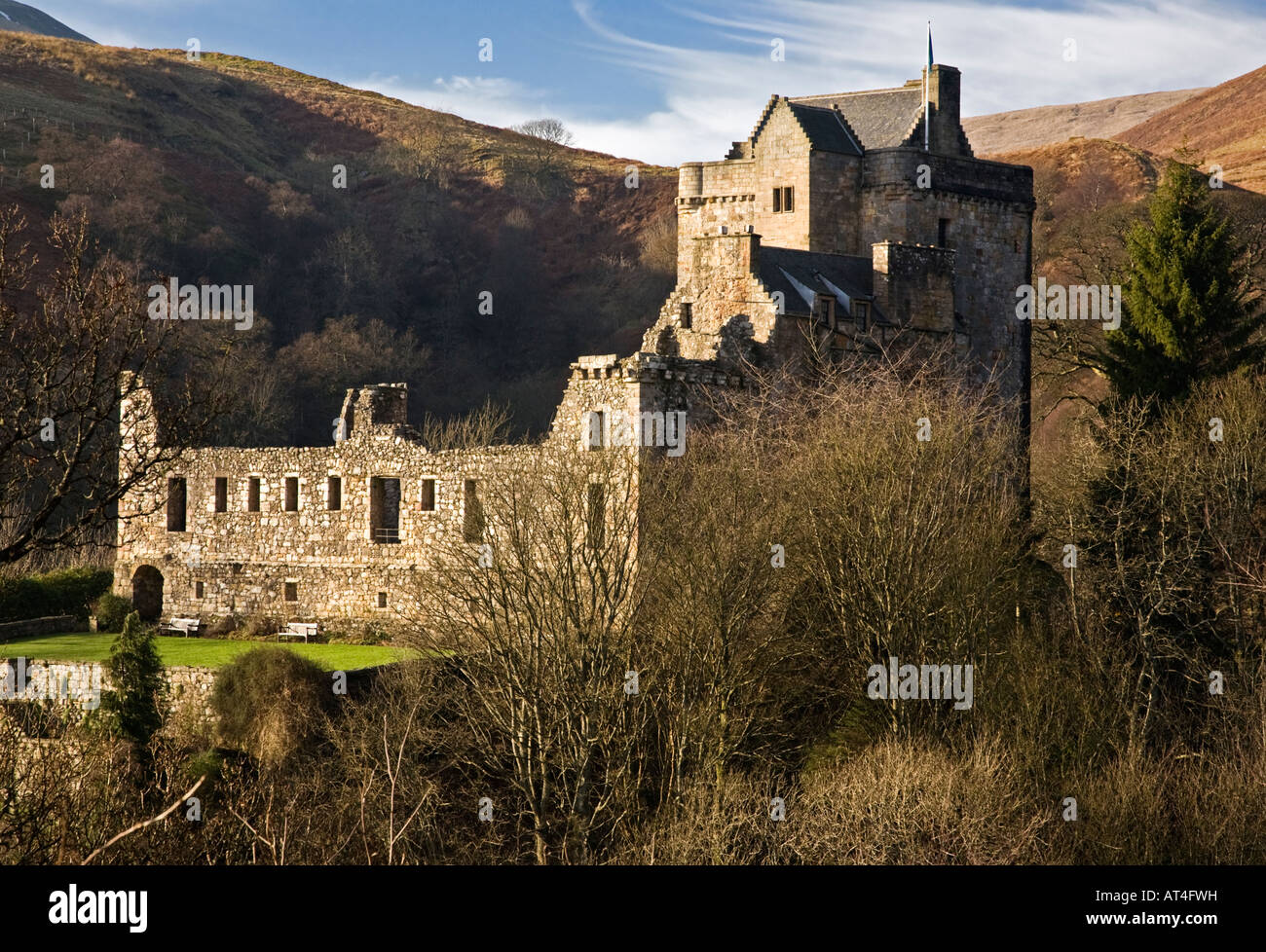 Castle Campbell une fois connu sous le nom de Château Gloom Dollar Glen Écosse Clackmannanshire Banque D'Images