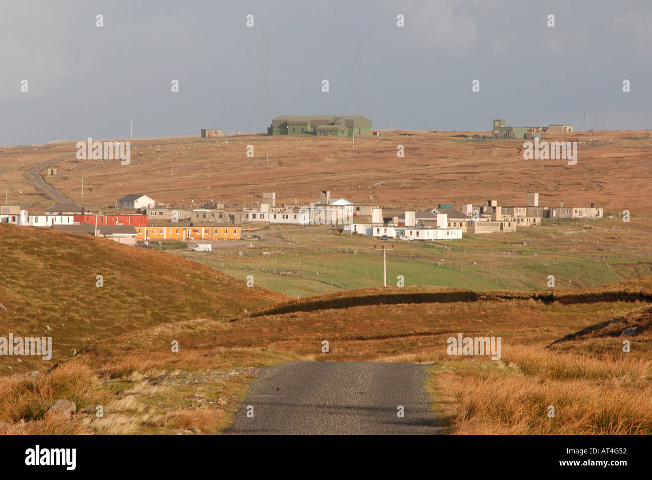 Surtout la guerre froide à l'abandon de la station radar de la RAF à l'UIG Aird sud de Gallan Tête sur Lewis . Banque D'Images