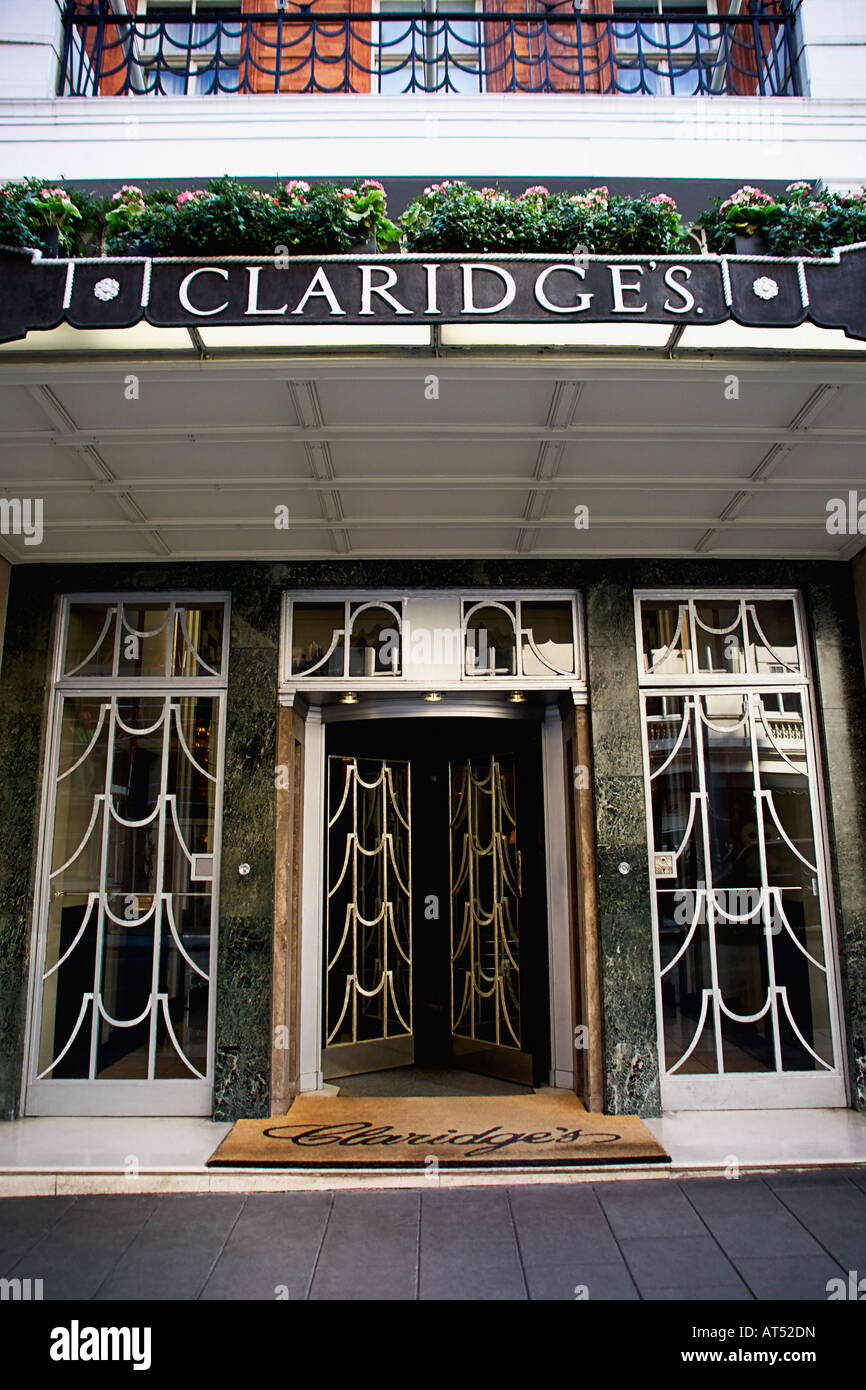 Hôtel Claridges London England Angleterre UK Banque D'Images