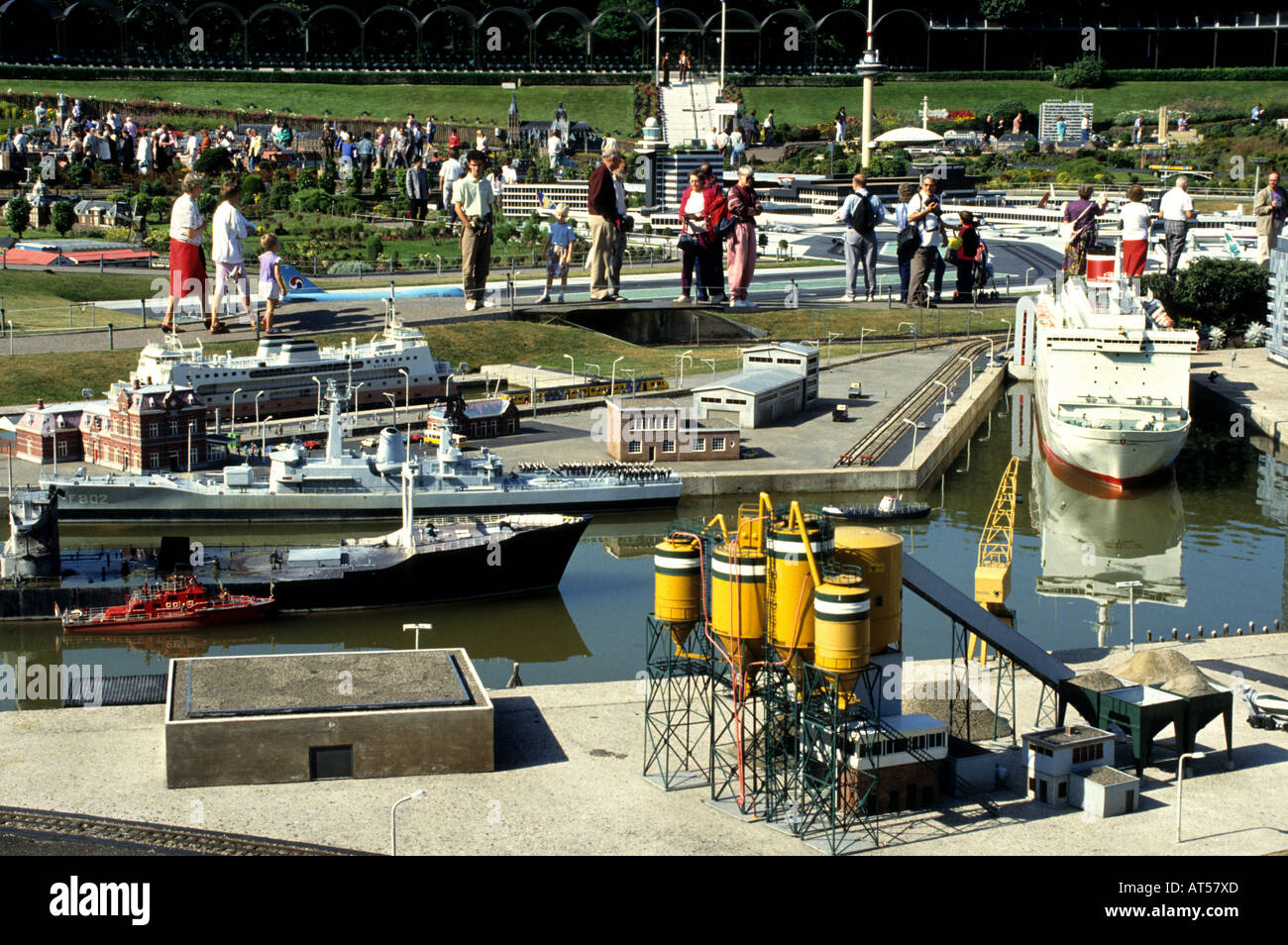 Ville miniature Madurodam modèle Scheveningen ville néerlandaise sur une échelle 1:25, composé de bâtiments et de lieux typiquement néerlandais Banque D'Images