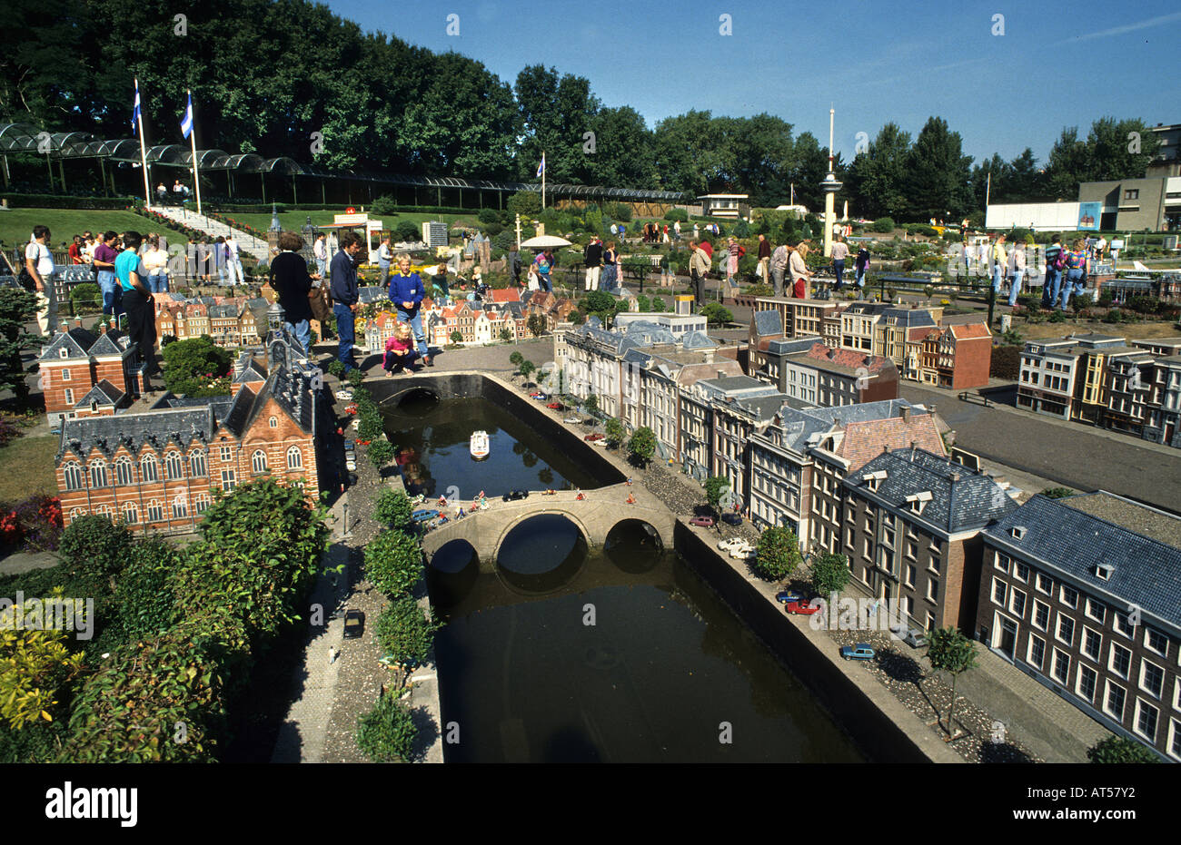 Ville miniature Madurodam modèle Scheveningen ville néerlandaise sur une échelle 1:25, composé de bâtiments et de lieux typiquement néerlandais Banque D'Images