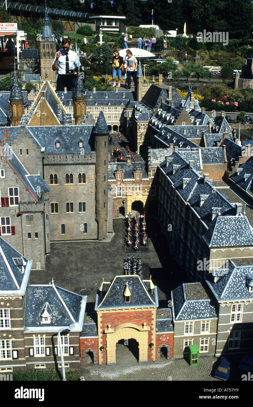 Ville miniature Madurodam modèle Scheveningen ville néerlandaise sur une échelle 1:25, composé de bâtiments et de lieux typiquement néerlandais Banque D'Images