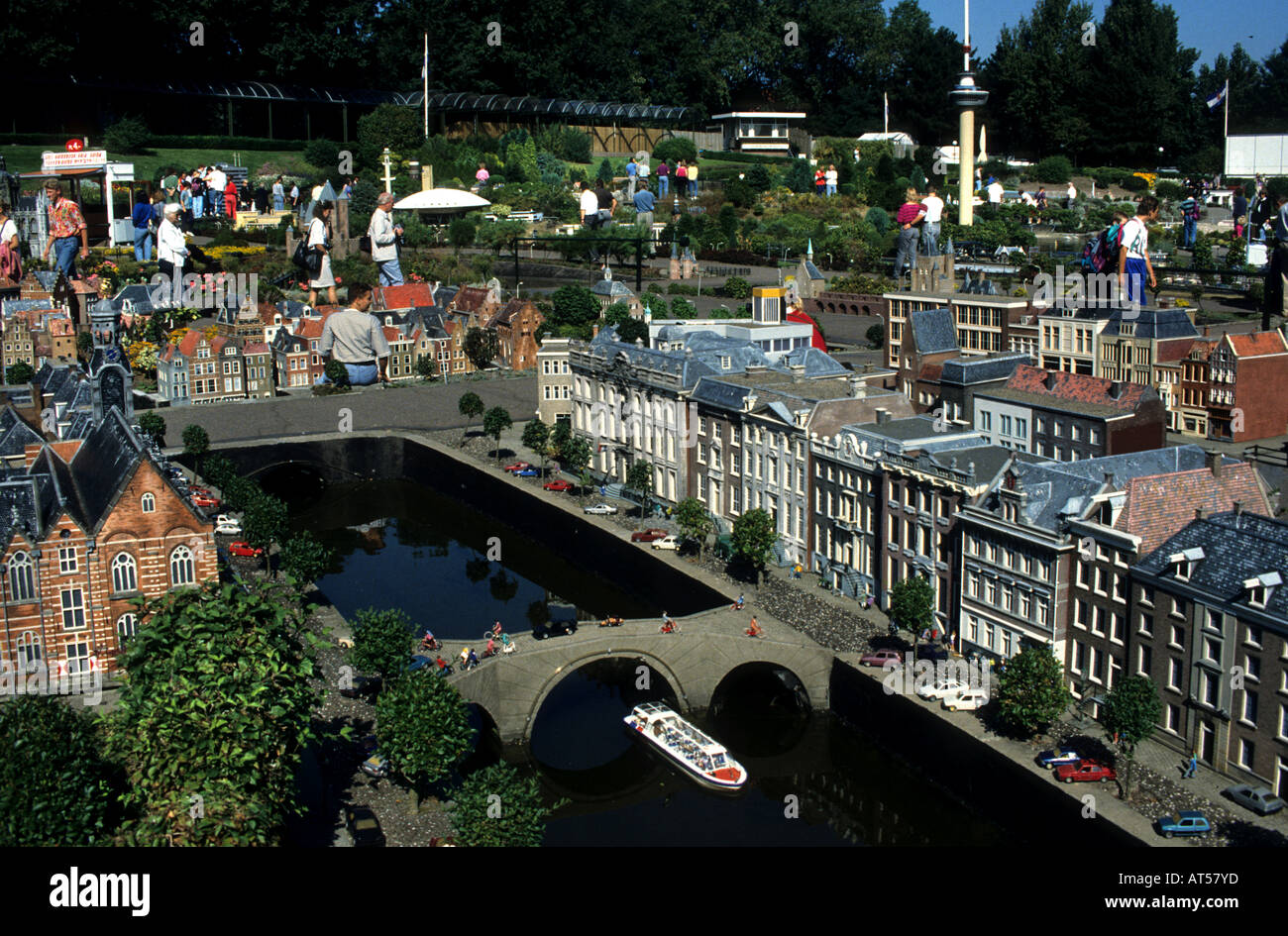 Ville miniature Madurodam modèle Scheveningen ville néerlandaise sur une échelle 1:25, composé de bâtiments et de lieux typiquement néerlandais Banque D'Images