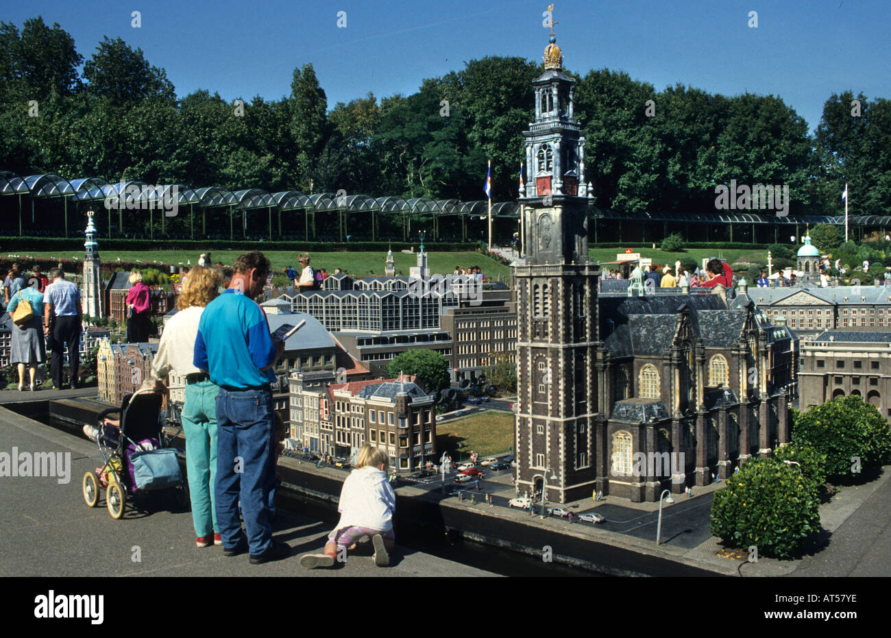 Ville miniature Madurodam modèle Scheveningen ville néerlandaise sur une échelle 1:25, composé de bâtiments et de lieux typiquement néerlandais Banque D'Images