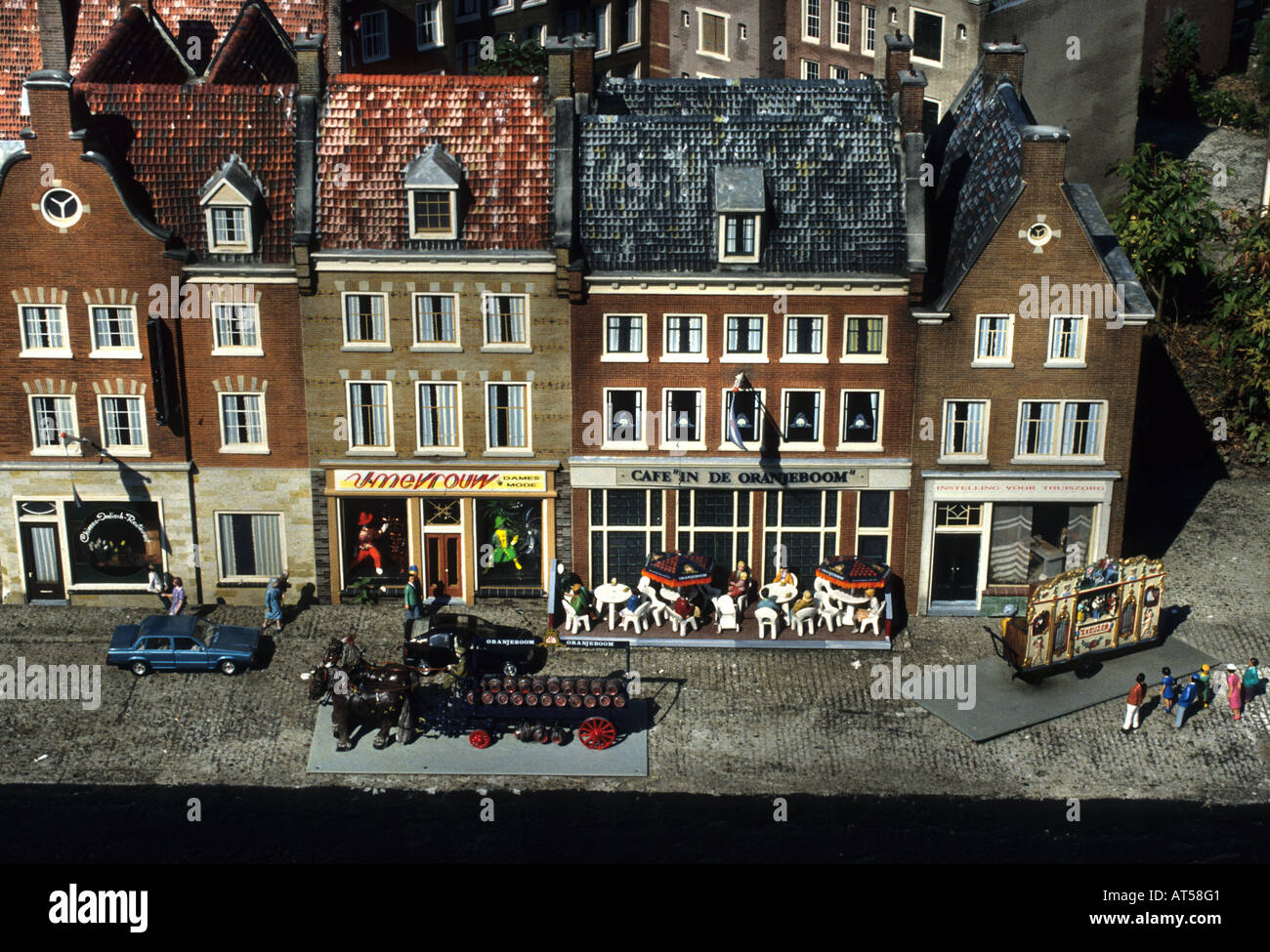 Ville miniature Madurodam modèle Scheveningen ville néerlandaise sur une échelle 1:25, composé de bâtiments et de lieux typiquement néerlandais Banque D'Images