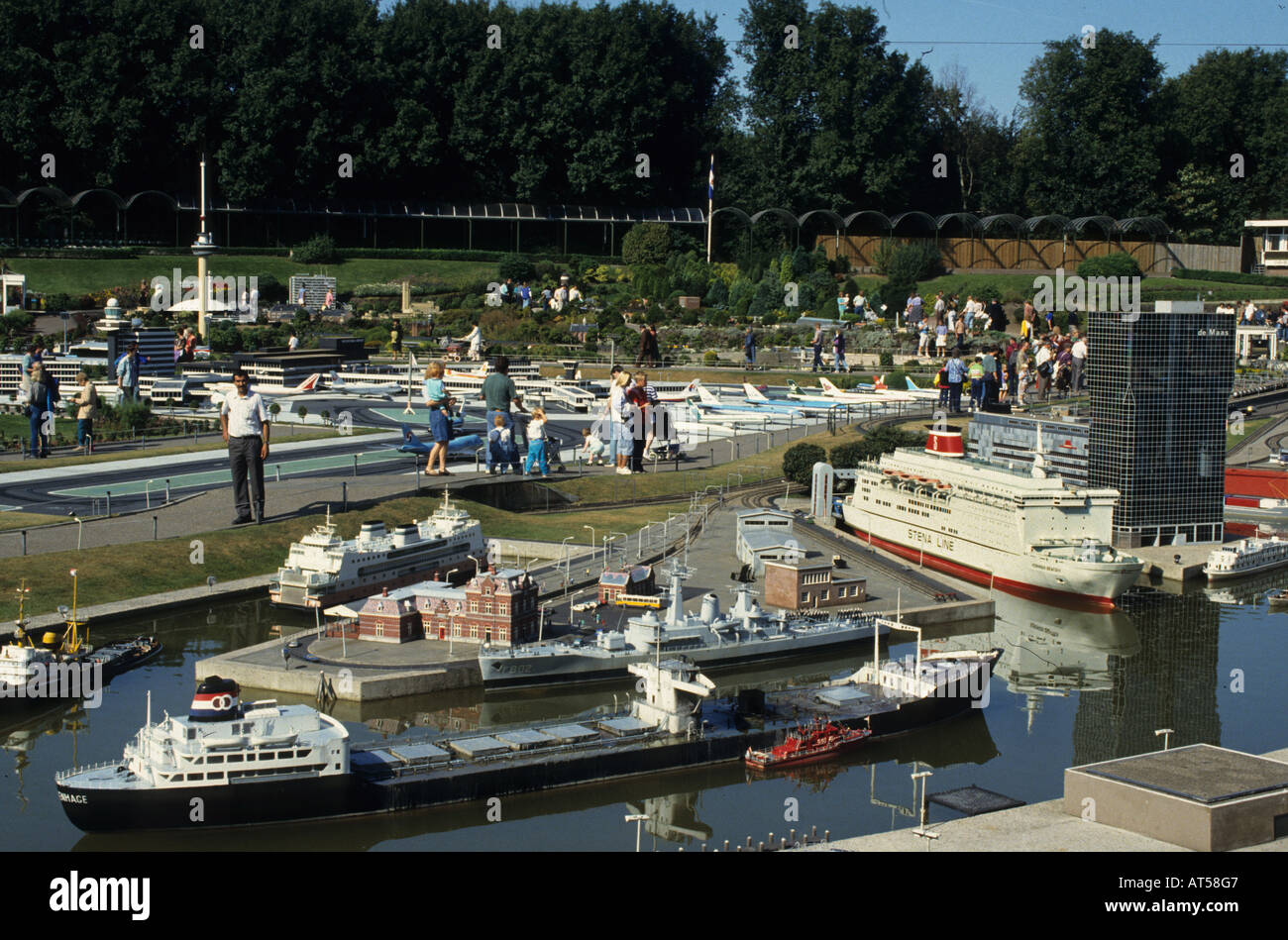 Ville miniature Madurodam modèle Scheveningen ville néerlandaise sur une échelle 1:25, composé de bâtiments et de lieux typiquement néerlandais Banque D'Images