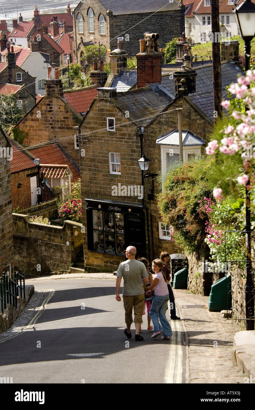Robin Hoods Bay Yorkshire Coast North York Moors National Park Banque D'Images