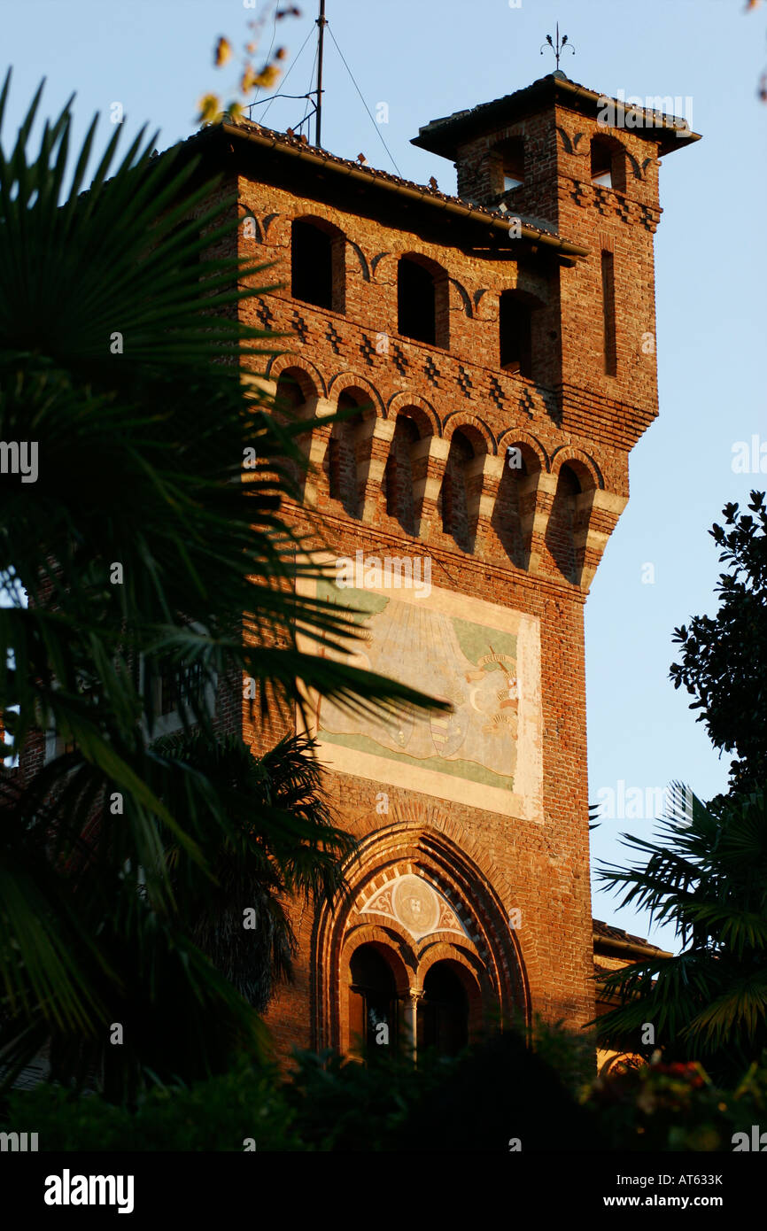 Volvera château. Ivrea, Piemonte, Italie Banque D'Images