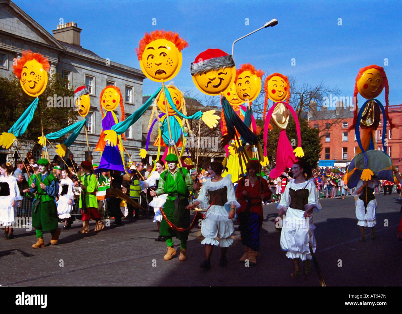 Saint Patrick's Day Parade de Dublin en Irlande. Banque D'Images