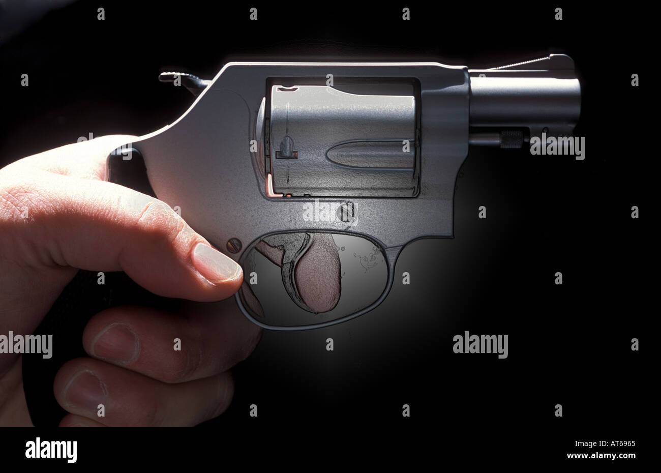 Pistolet revolver Smith & Wesson pistolet Banque D'Images