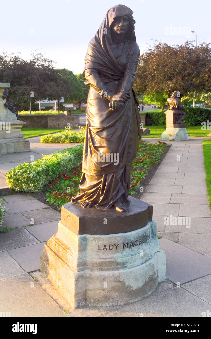 Le Warwickshire Stratford upon Avon Stratford sur Avon statue de Lady Macbeth caractère shakespearien Banque D'Images