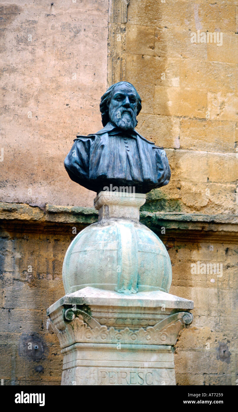 Aix en Provence France Statue de Louis Pasteur Banque D'Images