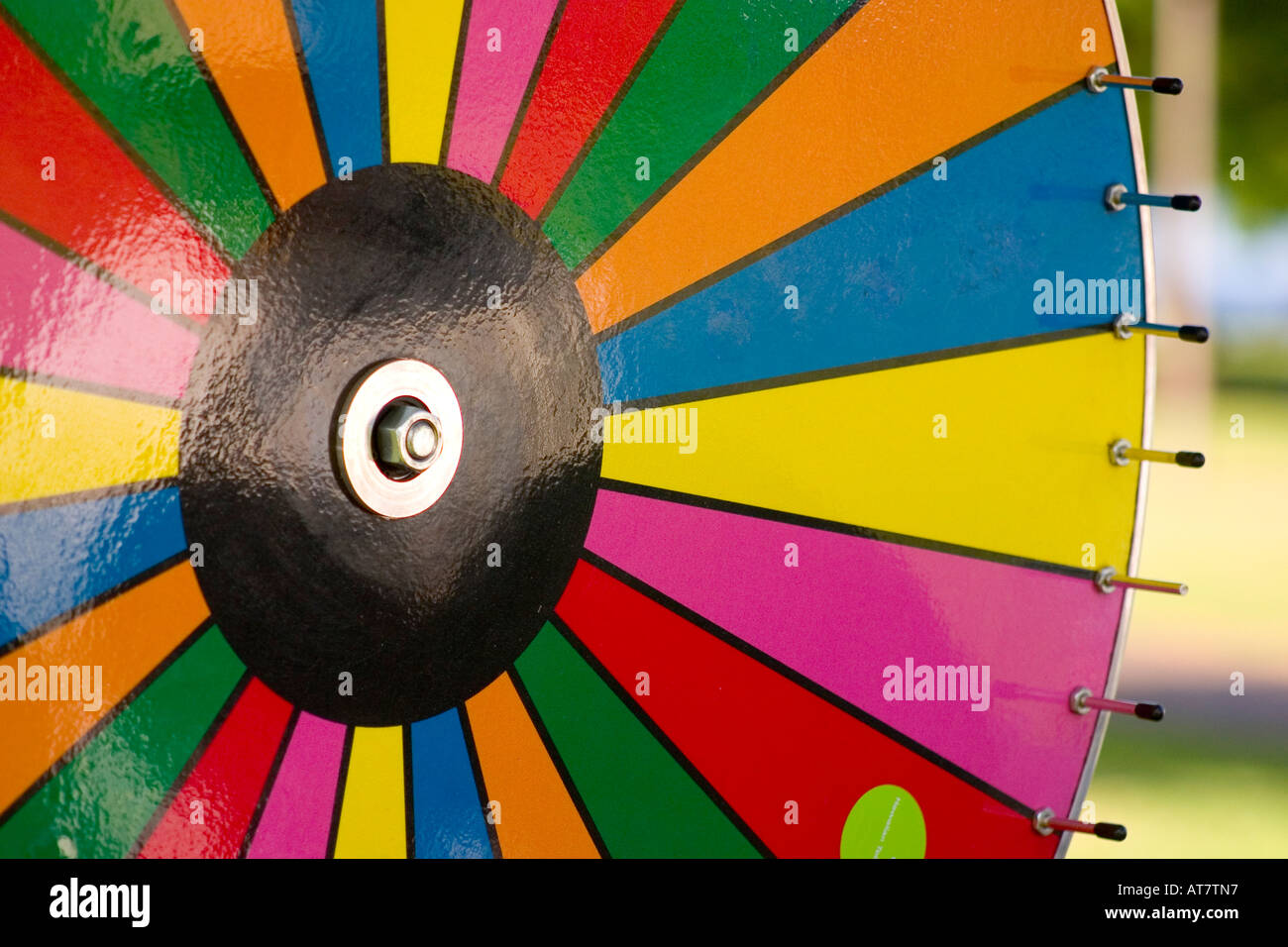 La roue de la fortune jeu de carnaval Banque D'Images