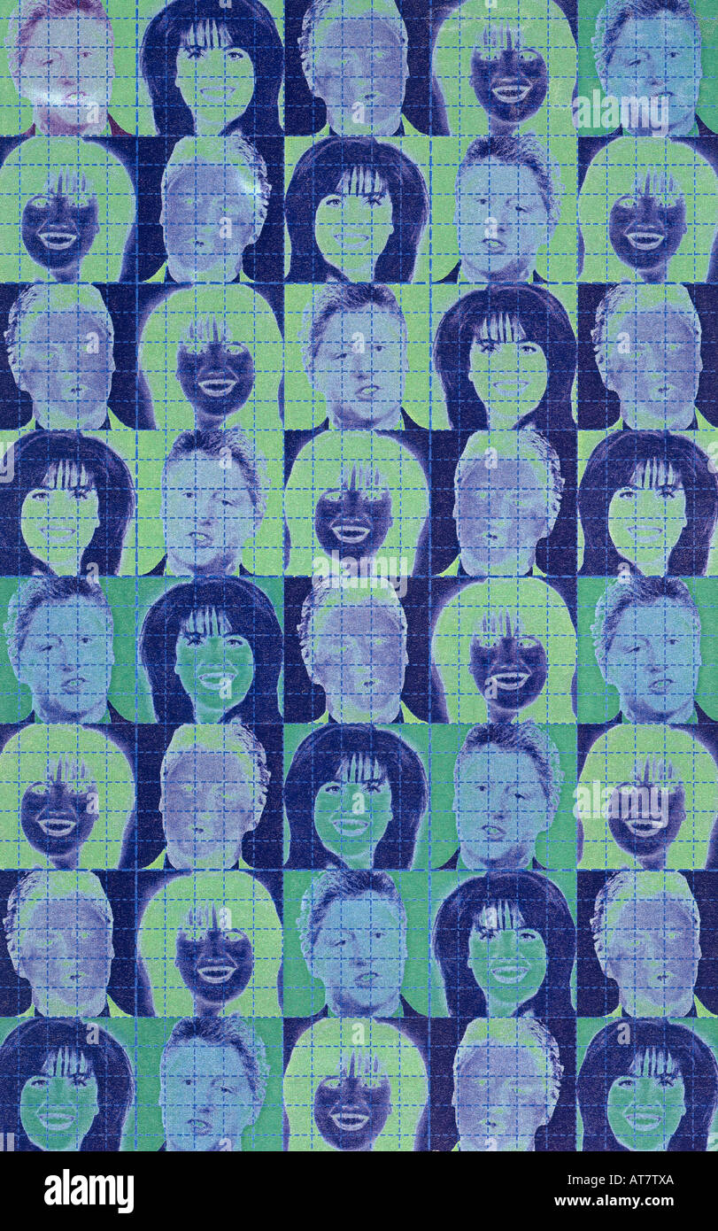 Bill Clinton et Monica Lewinsky art papier buvard de LSD Banque D'Images