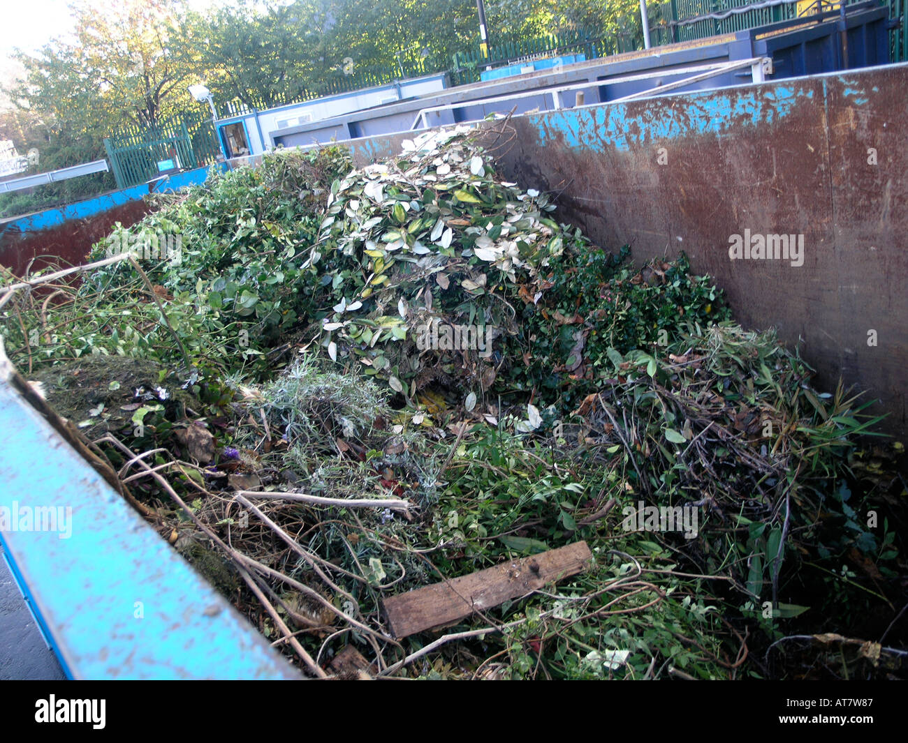 Déchets de jardin séparés des déchets combustibles South East London la production combinée de chaleur et d'électricité (PCCE) Facilité à Lewisham Londres Banque D'Images