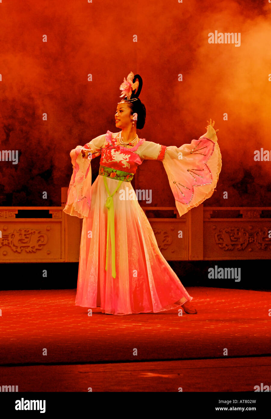 Danseur à l'opéra de Sichuan chengdu Banque D'Images