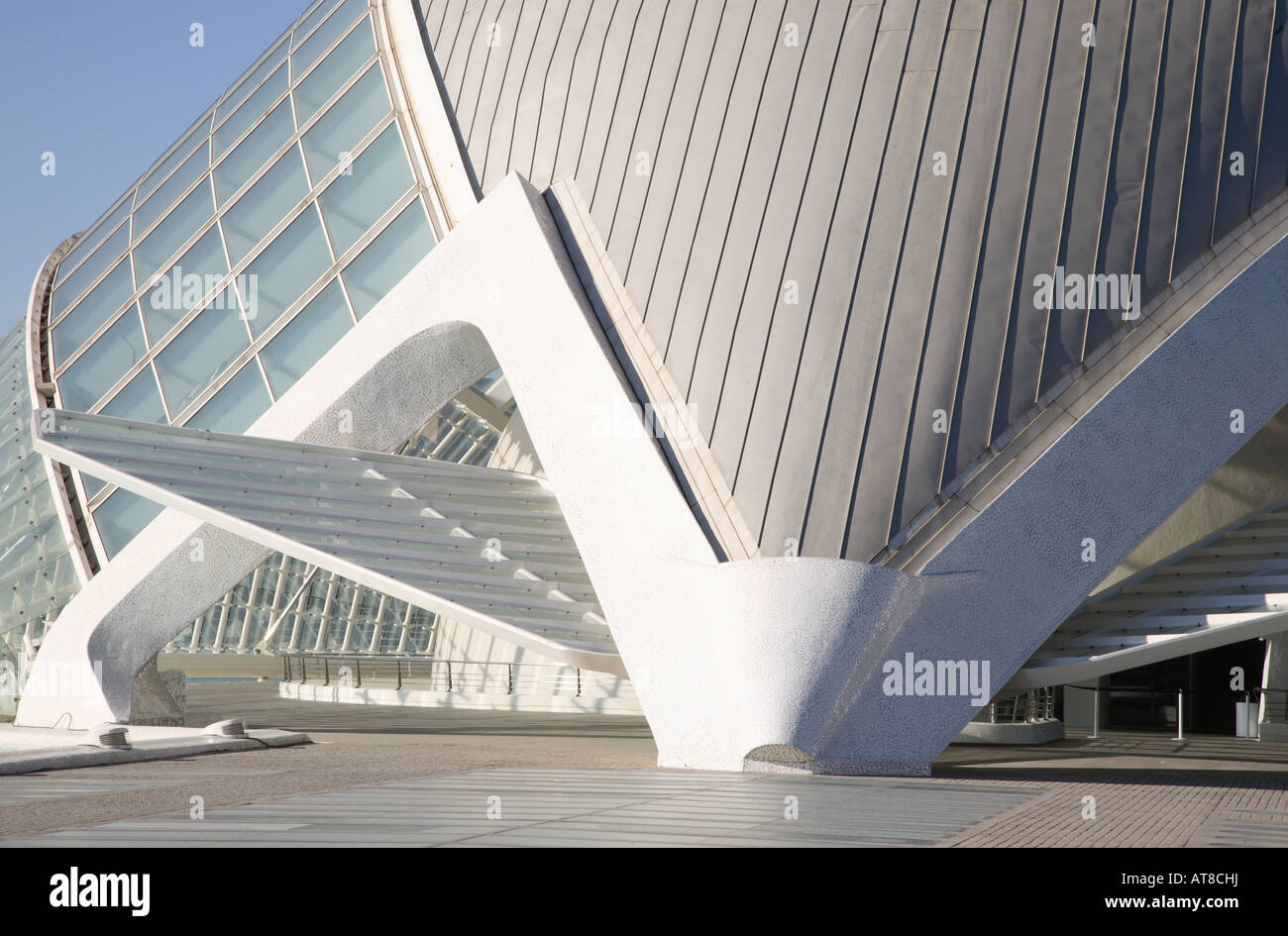 L'Hemisferic, les arts et Science City par Calatrava, Valencia, Espagne Banque D'Images