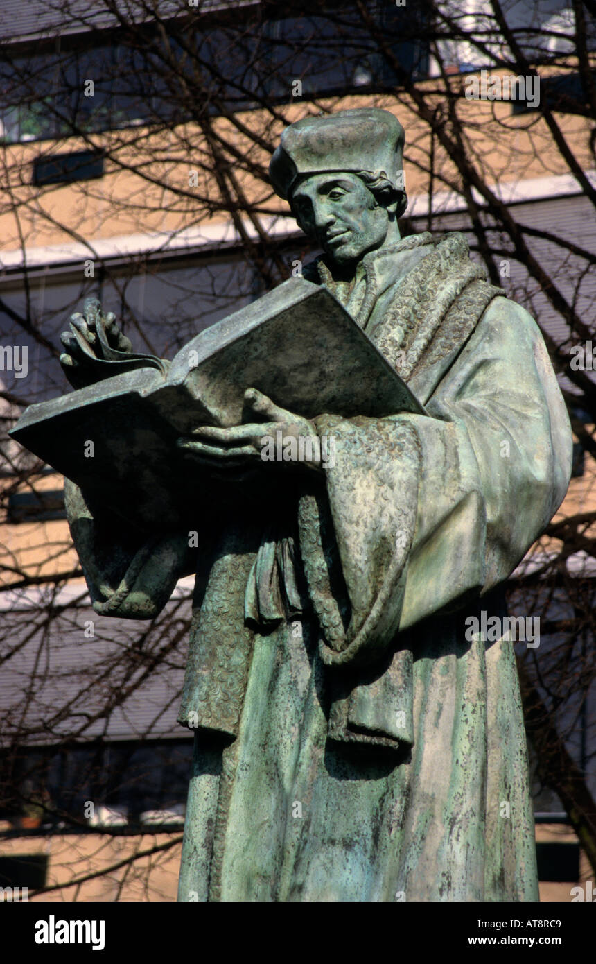 Pays-bas Rotterdam Hollande théologien humaniste Erasmus Banque D'Images