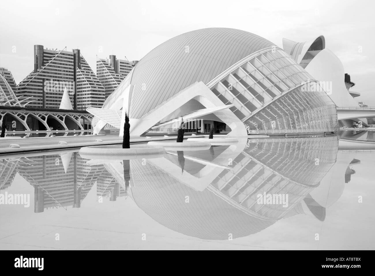 L'Hemisferic, les arts et Science City par Calatrava, Valencia, Espagne Banque D'Images