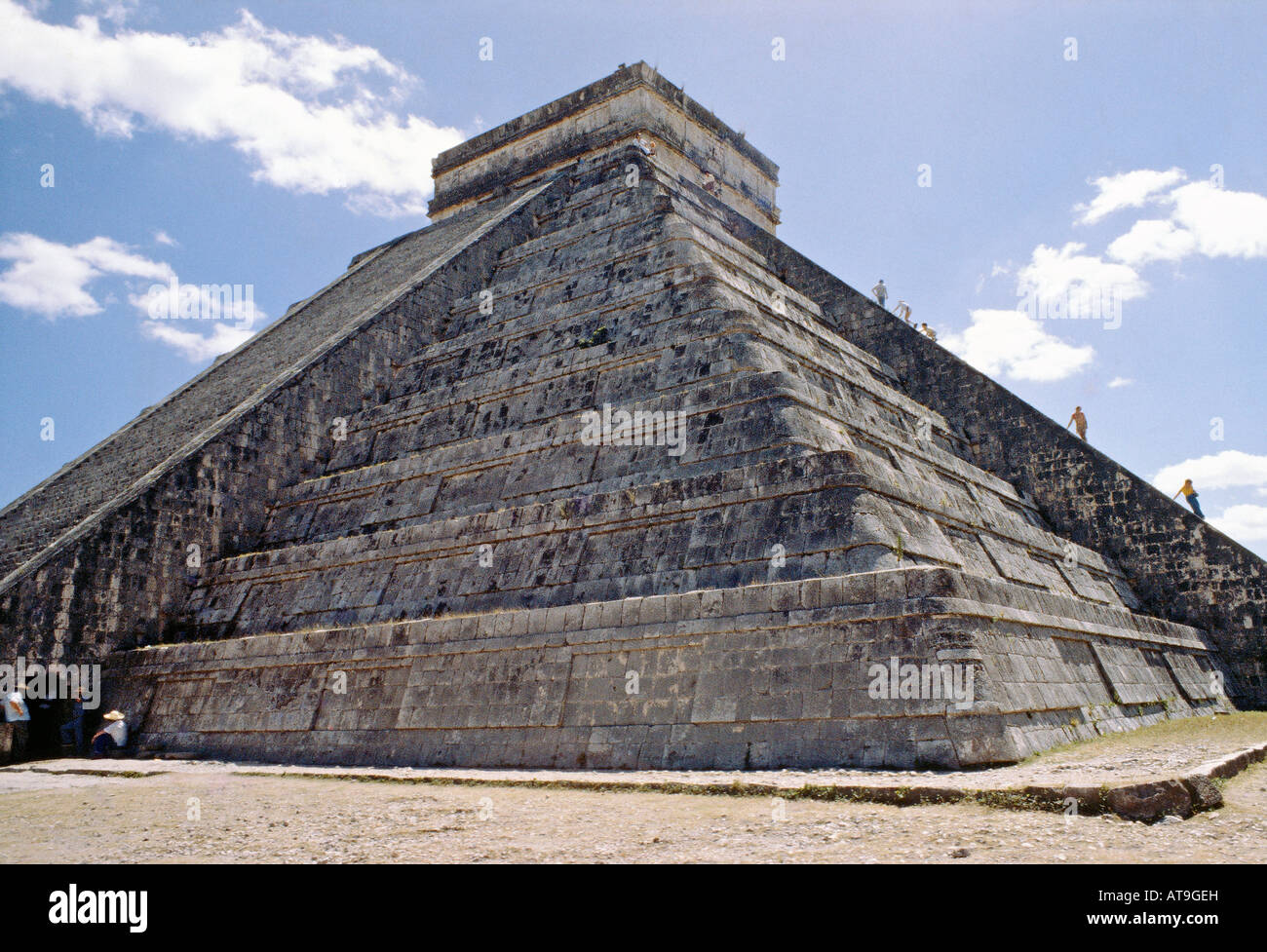 Sur le site de pyramide de Chichen Itza au Mexique Yucatan Banque D'Images