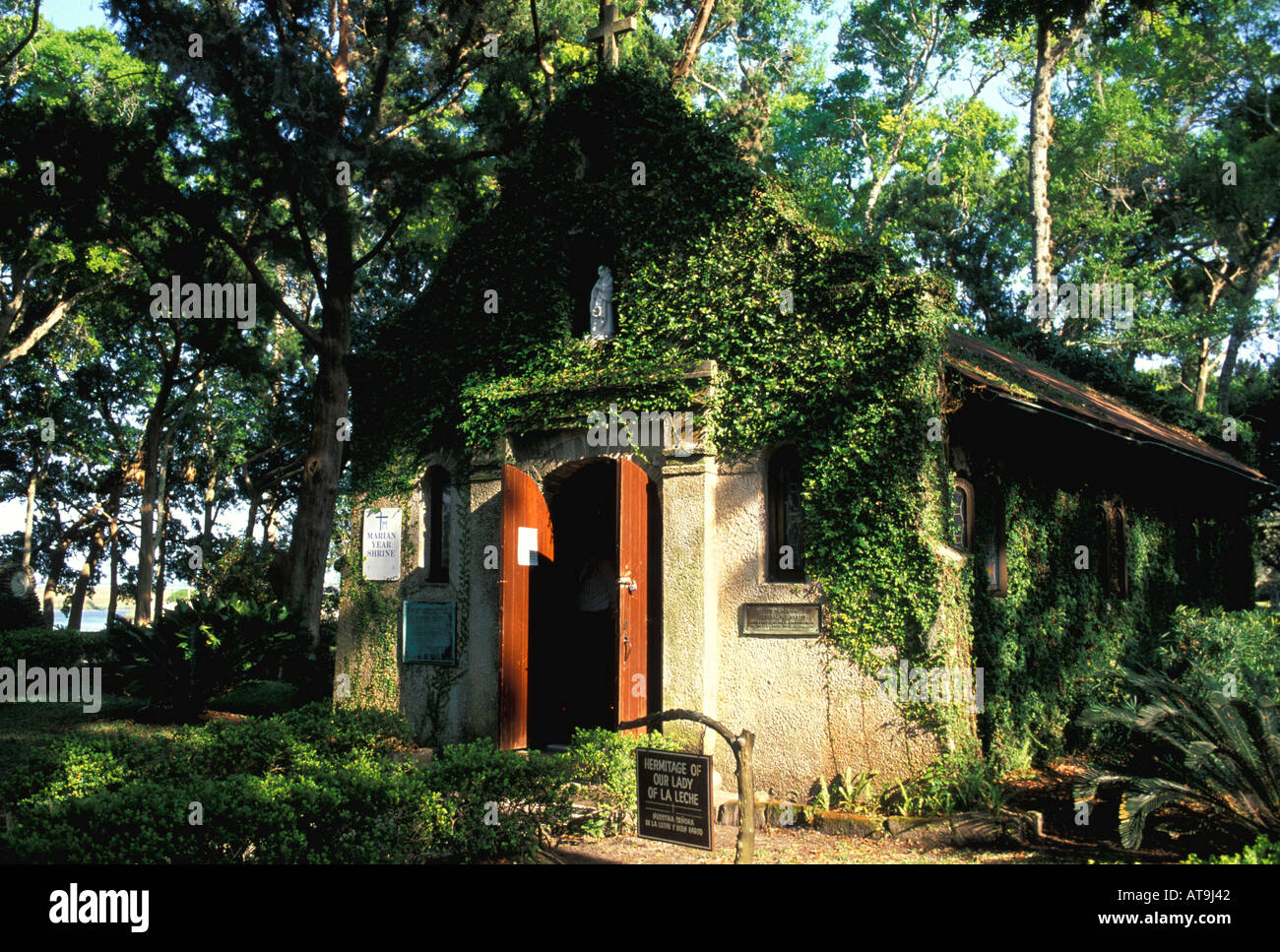 St Augustine fl Floride ermitage de Notre Dame de la leche Banque D'Images