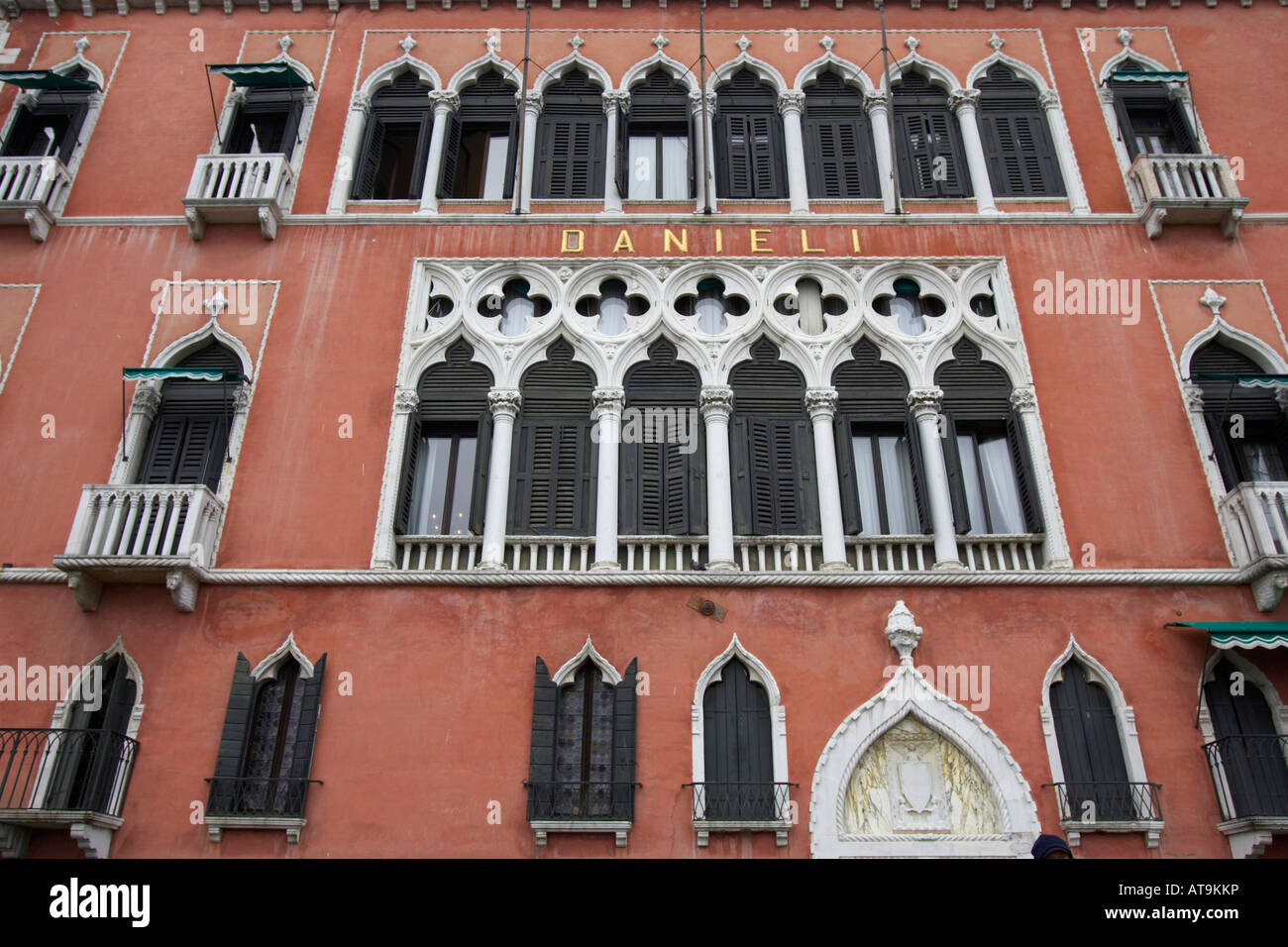 L'Hotel Danieli extérieur, Venise, Italie Banque D'Images