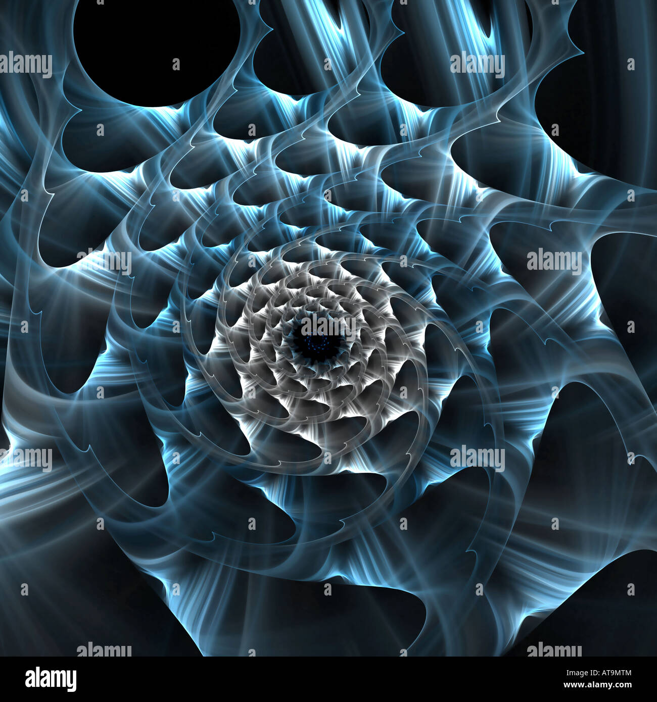Résumé de l'image fractale qui ressemble à une spirale de site web Banque D'Images