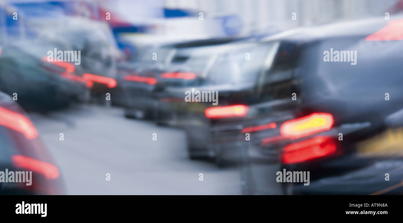 La circulation intense en ville rue Banque D'Images