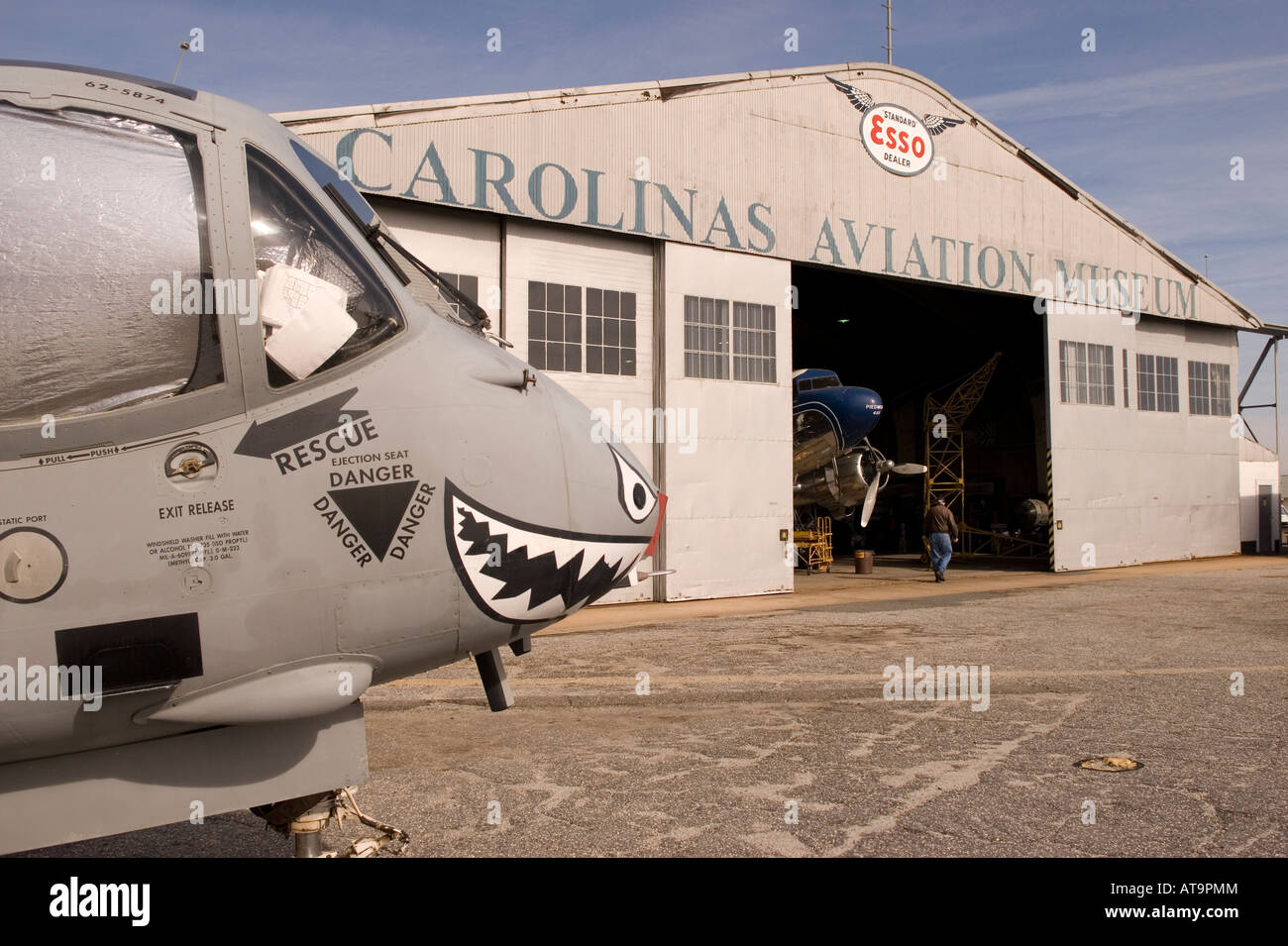 Carolinas Aviation Museum à Charlotte, NC USA Banque D'Images