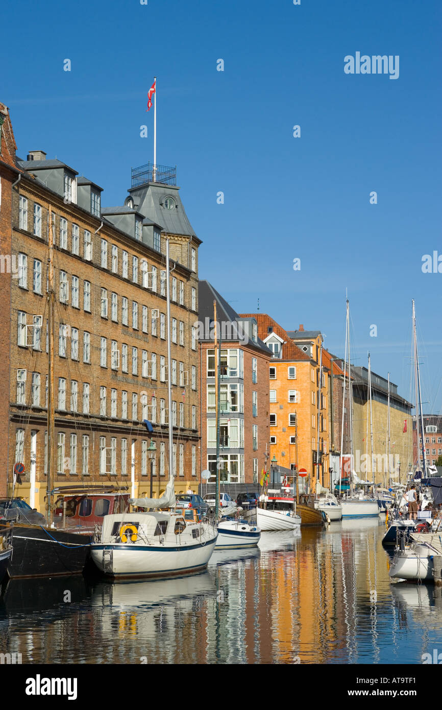 Danemark Copenhague Christianshavns Kanal Banque D'Images
