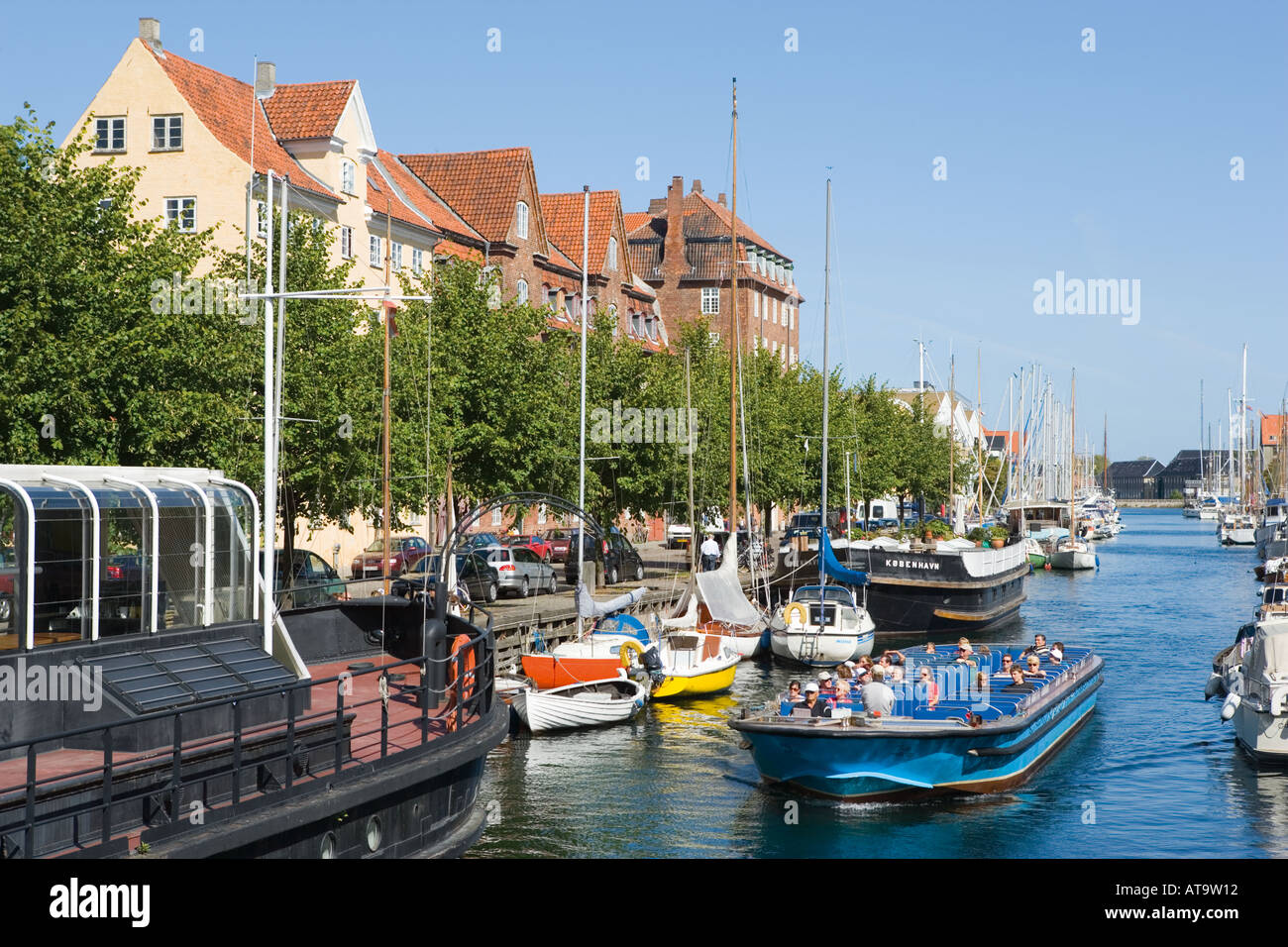Danemark Copenhague Christianshavns Kanal Banque D'Images