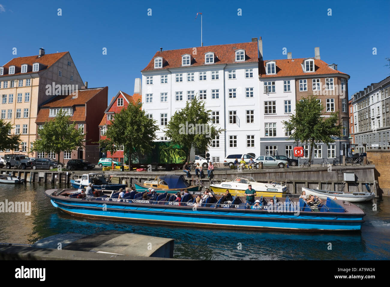 Danemark Copenhague Christianshavns Kanal Banque D'Images