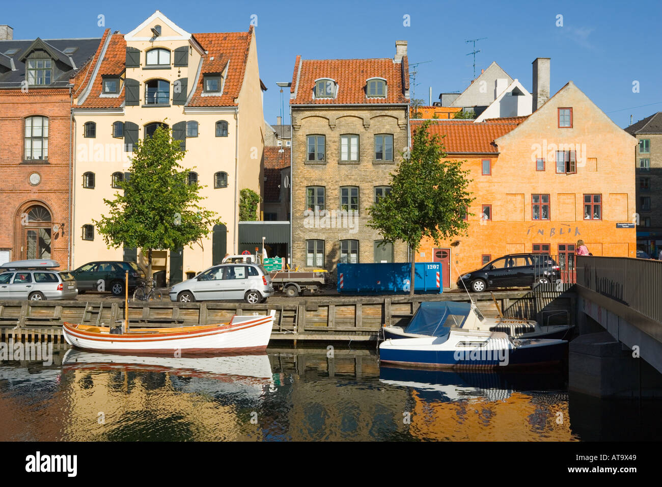 Danemark Copenhague Christianshavns Kanal Banque D'Images
