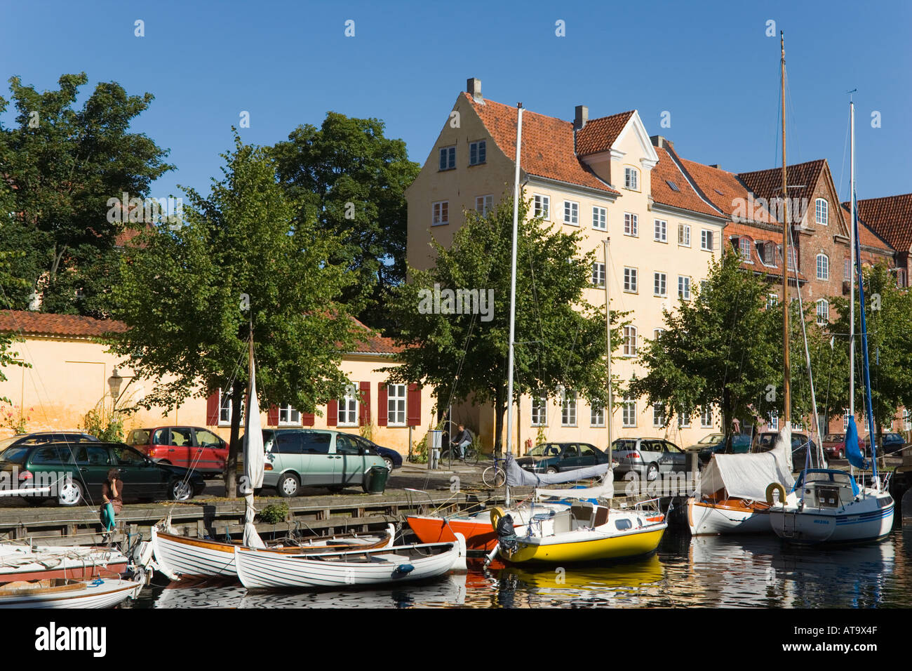 Danemark Copenhague Christianshavns Kanal Banque D'Images
