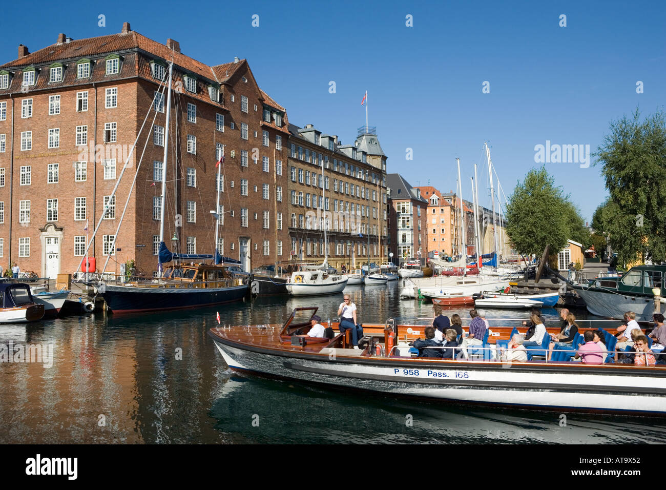 Danemark Copenhague Christianshavns Kanal Banque D'Images