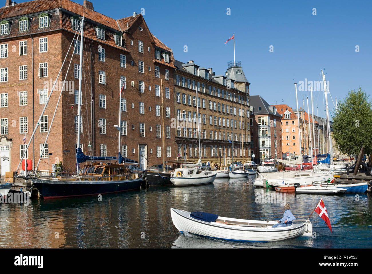 Danemark Copenhague Christianshavns Kanal Banque D'Images