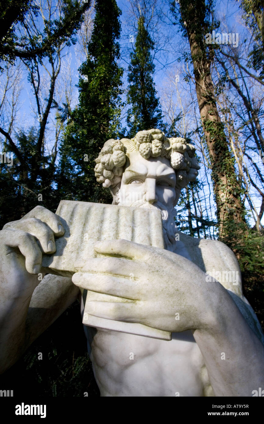 Der Griechische Pan Gott im Park Modo vert, dieu grec Pan au plaisir de la motifs Mondo Verde, Pays-Bas Banque D'Images