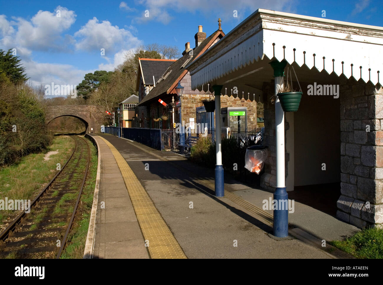 Old Great Western Railway Station Bere Ferrers Devon, Angleterre Banque D'Images