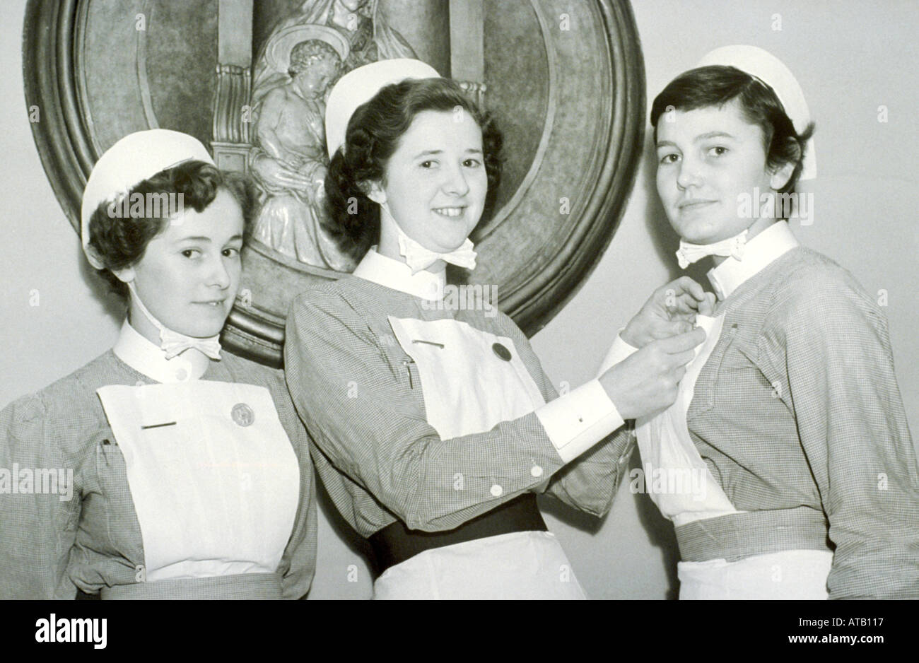 Remise des prix 1950 infirmières Banque D'Images