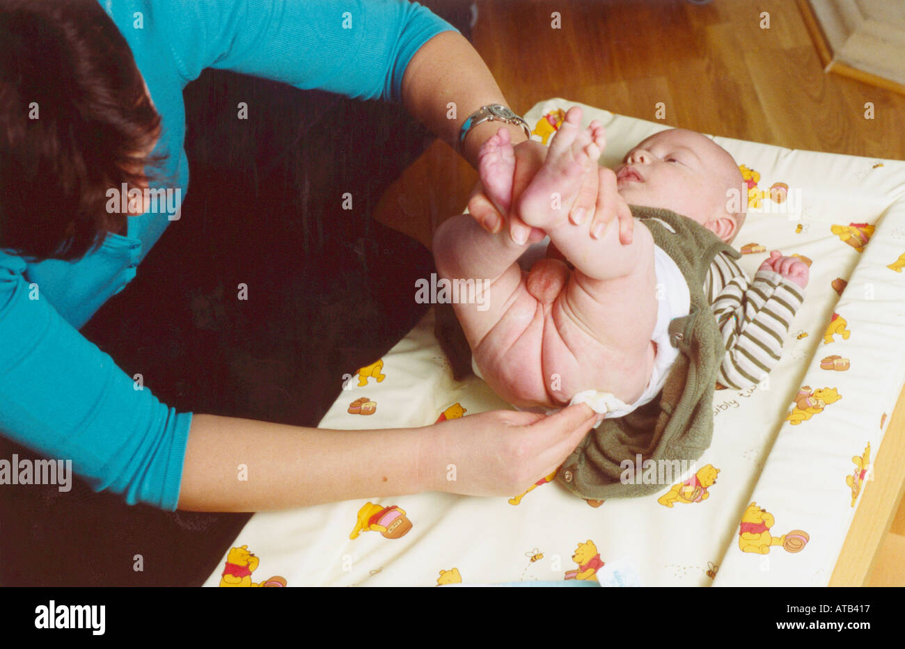 L'évolution des couches de bébés Banque D'Images