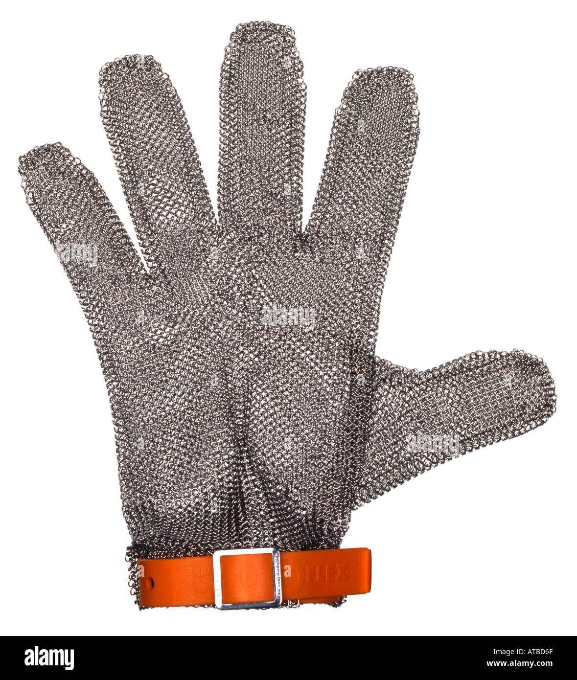 Métaux et d'huîtres, gant comme chain mail Banque D'Images