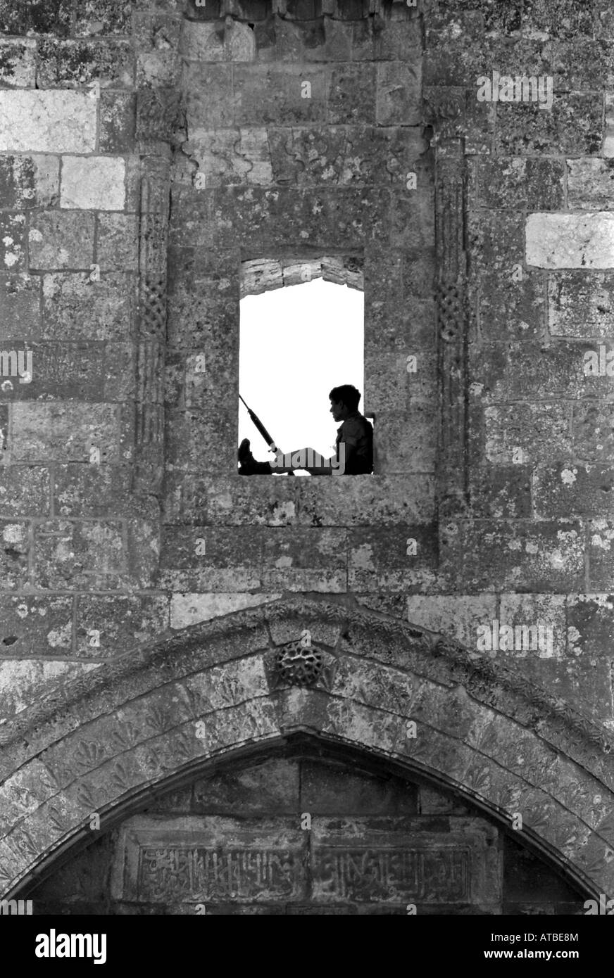 Porte de Damas, Jérusalem Banque D'Images