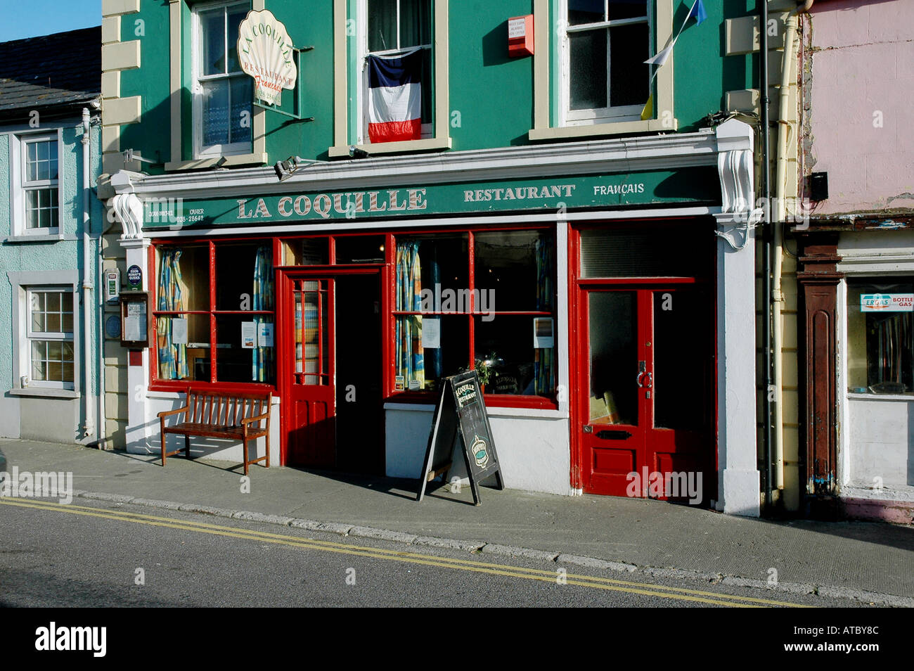 La coquille. Un restaurant populaire à Schull Co Cork Irlande. Banque D'Images