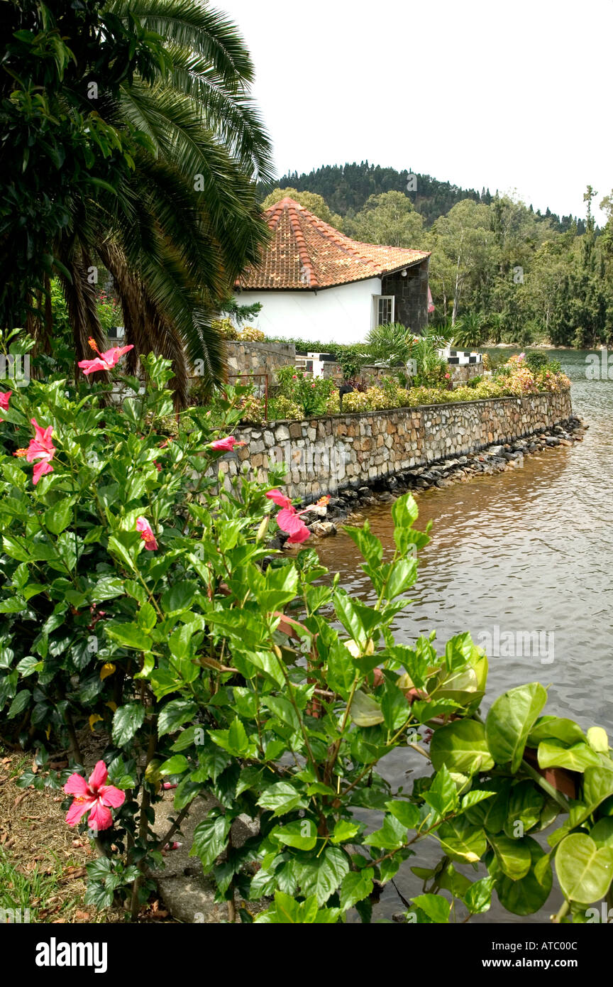 Kibuye Guest House sur le lac Kivu au Rwanda l'Afrique Centrale Banque D'Images Kibuye Guest House sur le lac Kivu au Rwanda l'Afrique Centrale Banque D'Images