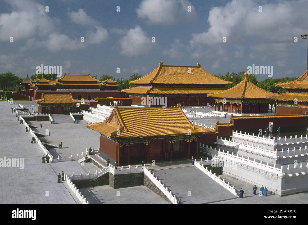 La reconstruction du palais impérial dans la Cité Interdite conçu en miniature sur un 76 acres dans le cadre du splendide parc à thème Chine 1310 Fermé 2002 Banque D'Images