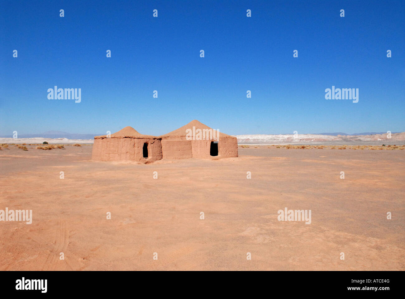 Tulor village ancien site archéologique désert d'Atacama au Chili Banque D'Images