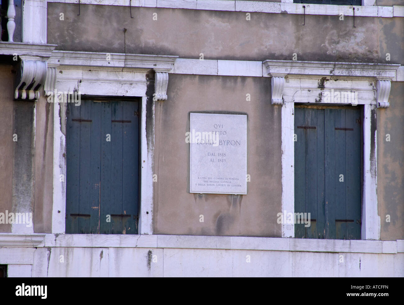 Lord Byrons House, Venise, Italie Banque D'Images
