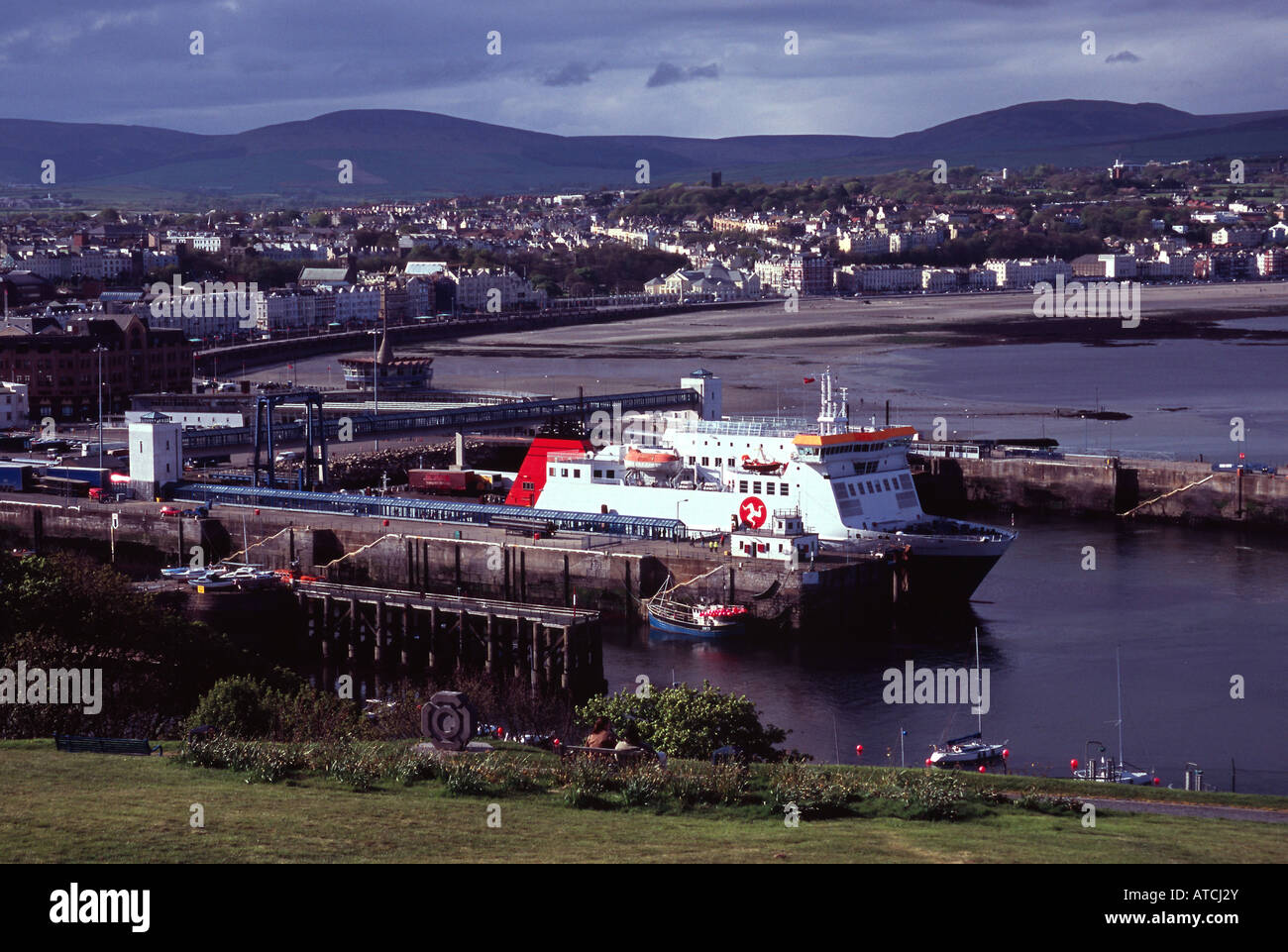 Douglas Ile de Man ferry terminal et capitale de l